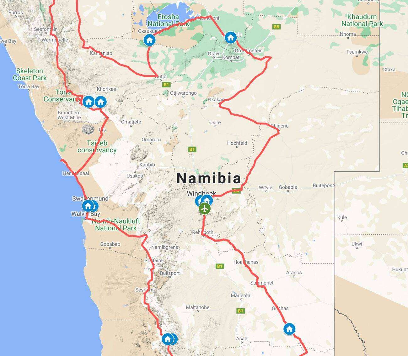 tour namibia 15 giorni costo