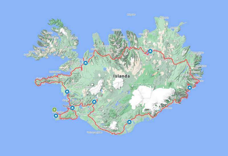 Mappa Aurore Boreali 9gg 2022 Viaggio in Islanda consigli